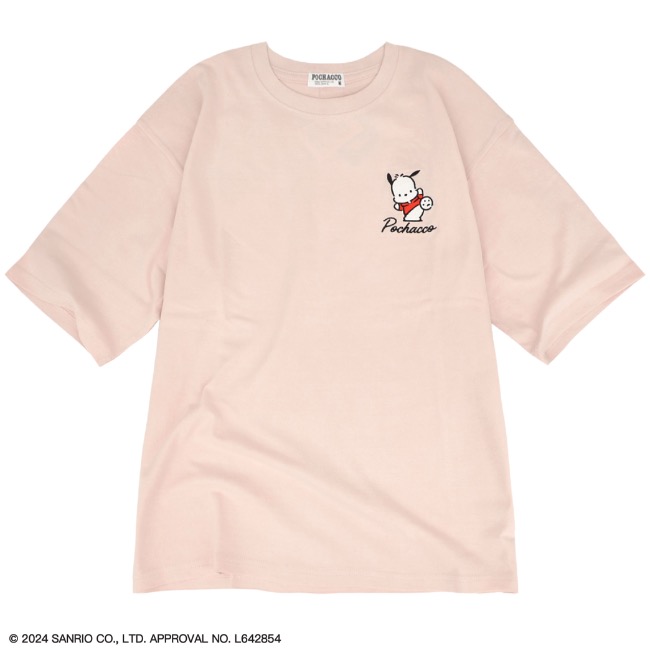 ポチャッコ Tシャツ 半袖  オーバーサイズ プリント 刺繍 サンリオ キャラクターズ｜chara-basket｜03