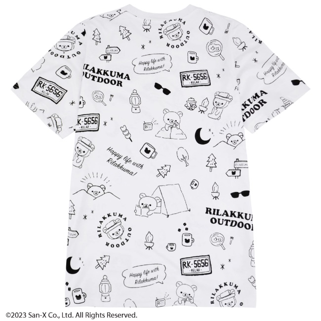 San-X リラックマ アウトドア Tシャツ 半袖 春夏 Rilakkuma San