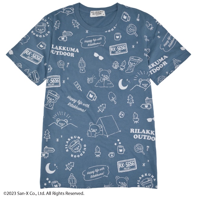 San-X リラックマ アウトドア Tシャツ 半袖 春夏 Rilakkuma San