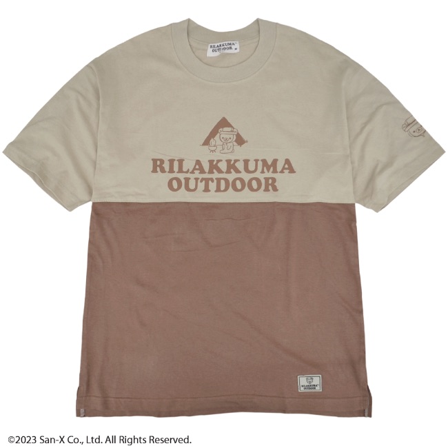 San-X リラックマ アウトドア ドロップショルダー Tシャツ 半袖