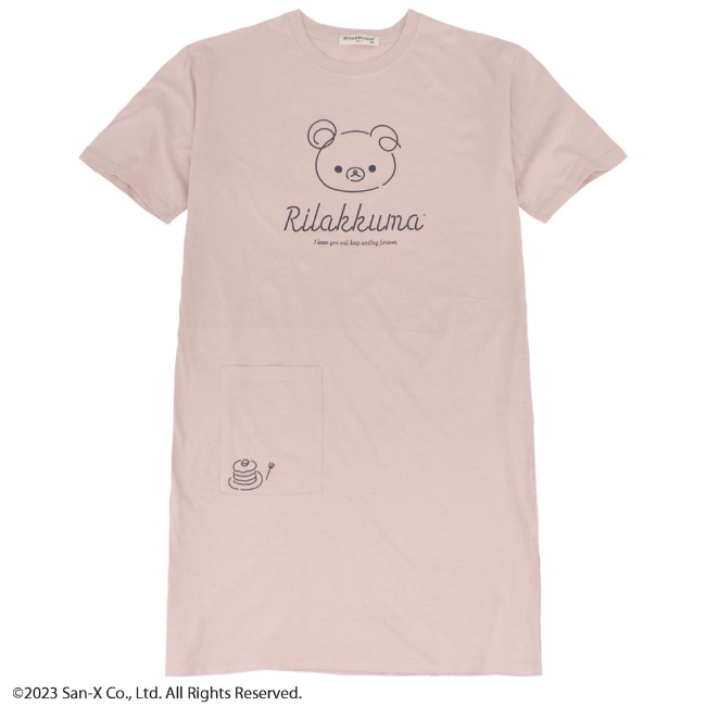 リラックマ スーパービッグTシャツ ワンピース Rilakkuma San-x｜chara-basket｜02