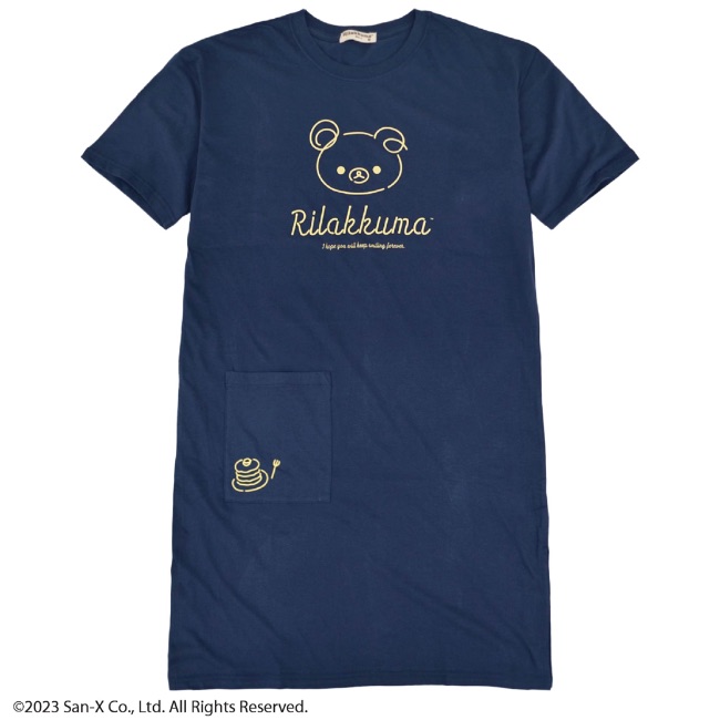 リラックマ スーパービッグTシャツ ワンピース Rilakkuma San-x｜chara-basket｜03