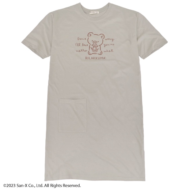 リラックマ スーパービッグTシャツ ワンピース Rilakkuma San-x｜chara-basket｜06