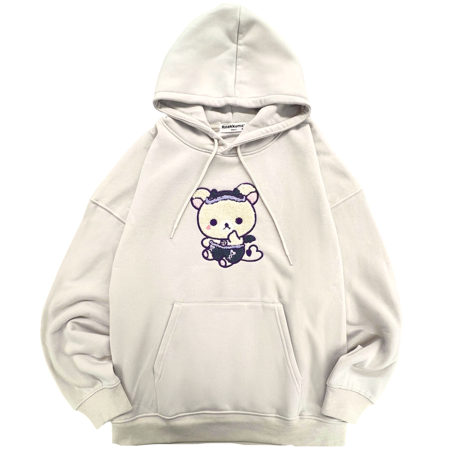 ハローキティ リラックマ こあくま気分 サガラ刺繍 裏起毛 ビッグ