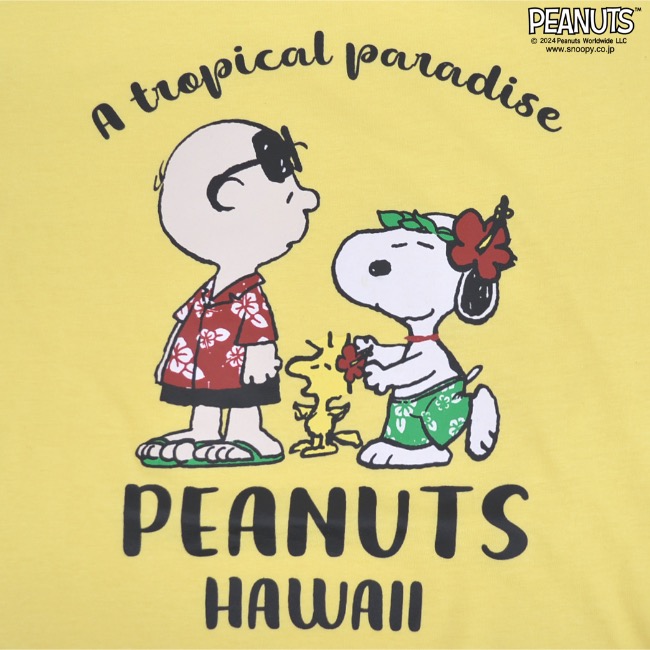 SNOOPY（スヌーピー） Tシャツ 半袖 トップス 旅行 旅 ハワイ ウッド