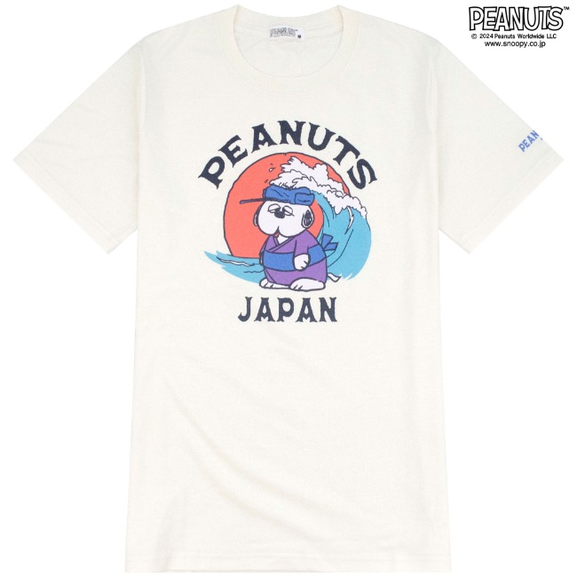 SNOOPY（スヌーピー） 半袖 トップス Tシャツ 和柄 プリント オラフ
