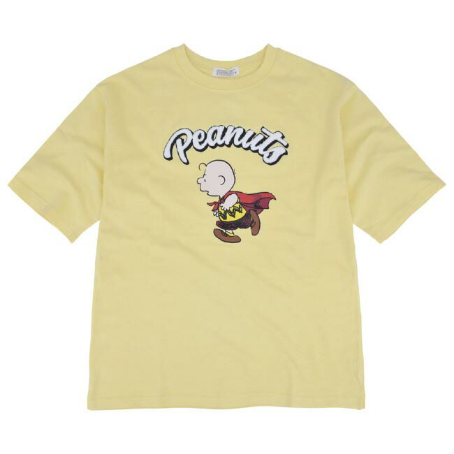 SNOOPY（スヌーピー） チャーリーブラウン Tシャツ サガラ刺繍