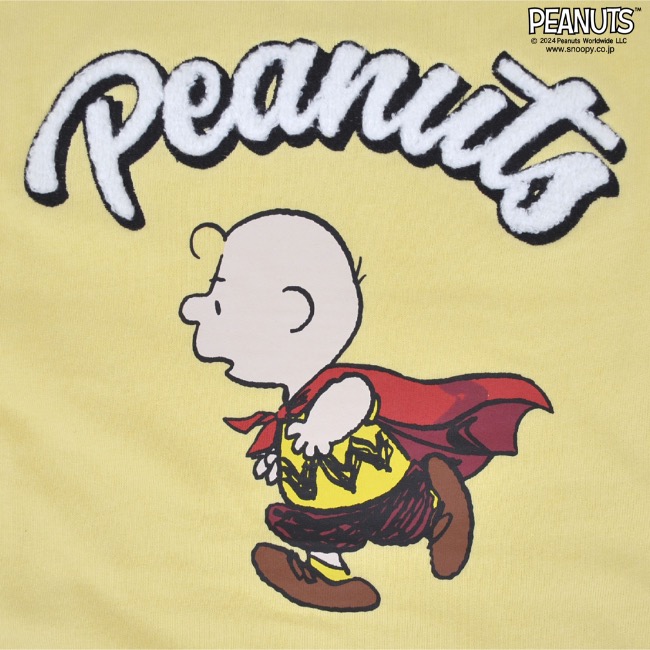 SNOOPY（スヌーピー） チャーリーブラウン Tシャツ サガラ刺繍