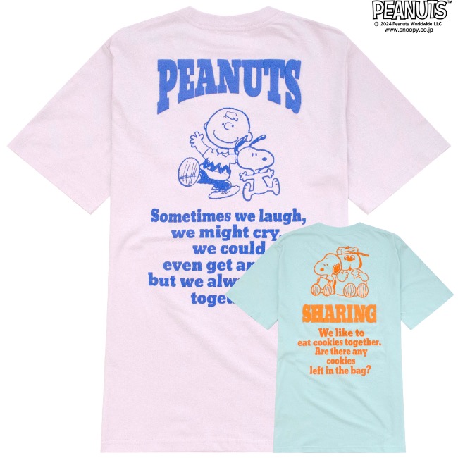 SNOOPY（スヌーピー） ピーナッツ Tシャツ 半袖 発泡 プリント ネオン