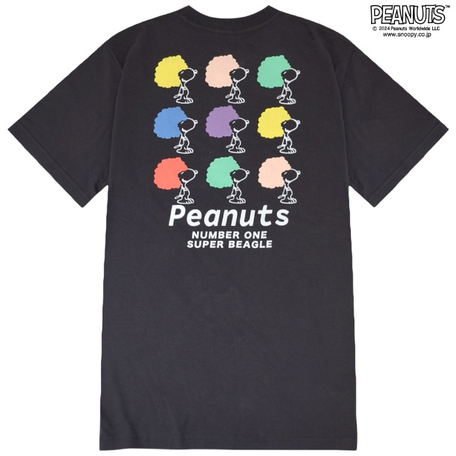 SNOOPY（スヌーピー） Tシャツ 半袖 トップス バック プリント SNOOPY