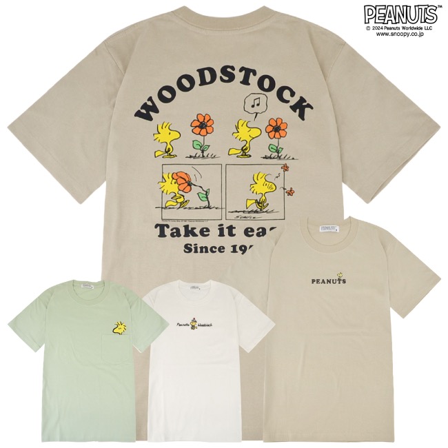 SNOOPY（スヌーピー） ウッドストック Tシャツ 半袖 トップス バック