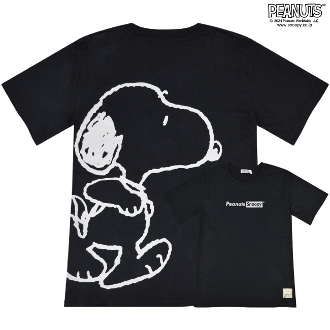 スヌーピー　Tシャツ　半袖　レディースL　バックプリント SNOOPY（スヌーピー） 半袖 Tシャツ バック プリント トップス SNOOPY