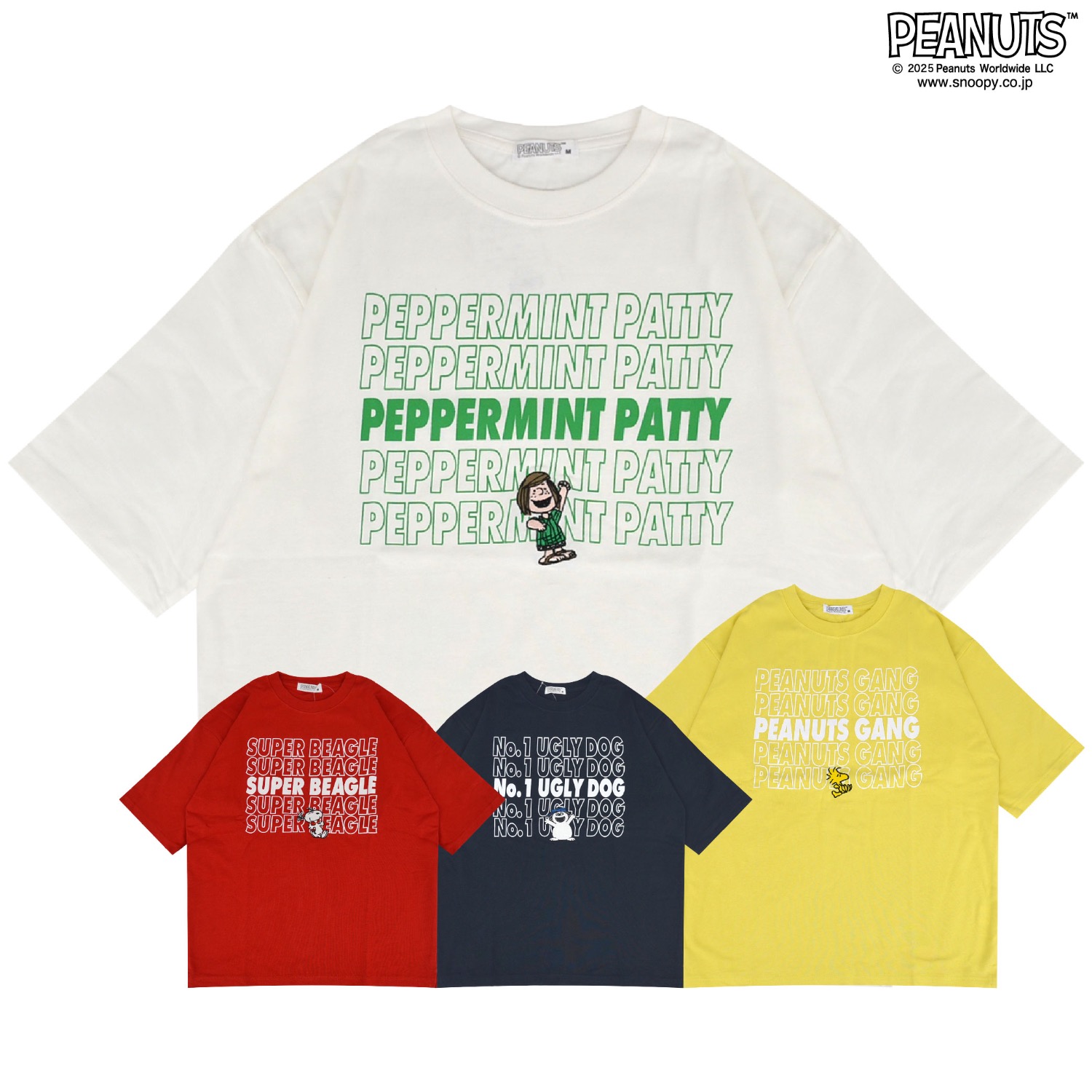SNOOPY（スヌーピー） Tシャツ ドロップショルダー ヘビーウェイト
