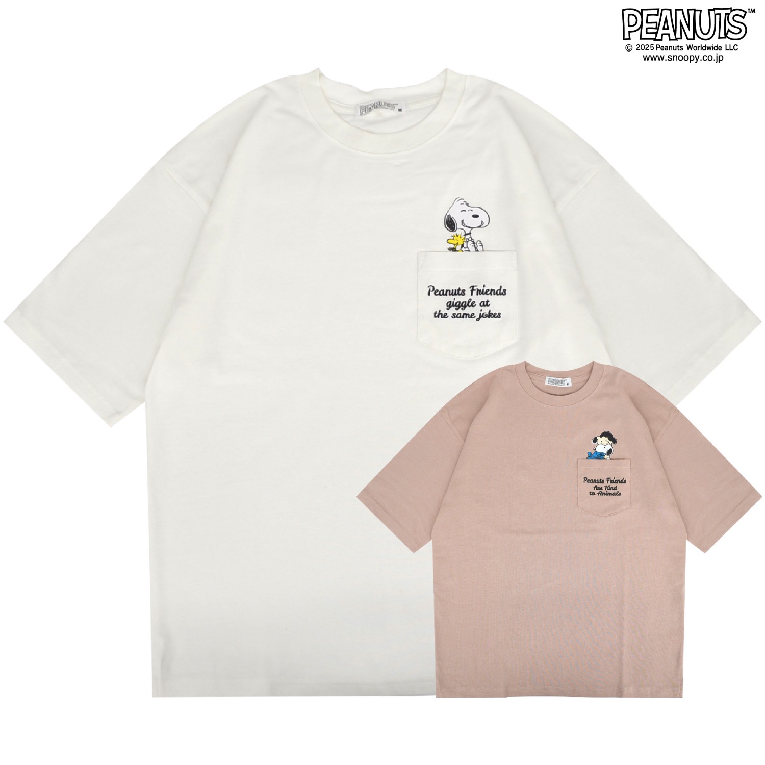 SNOOPY（スヌーピー） Tシャツ トップス 半袖 ヘビーウェイト ドロップ