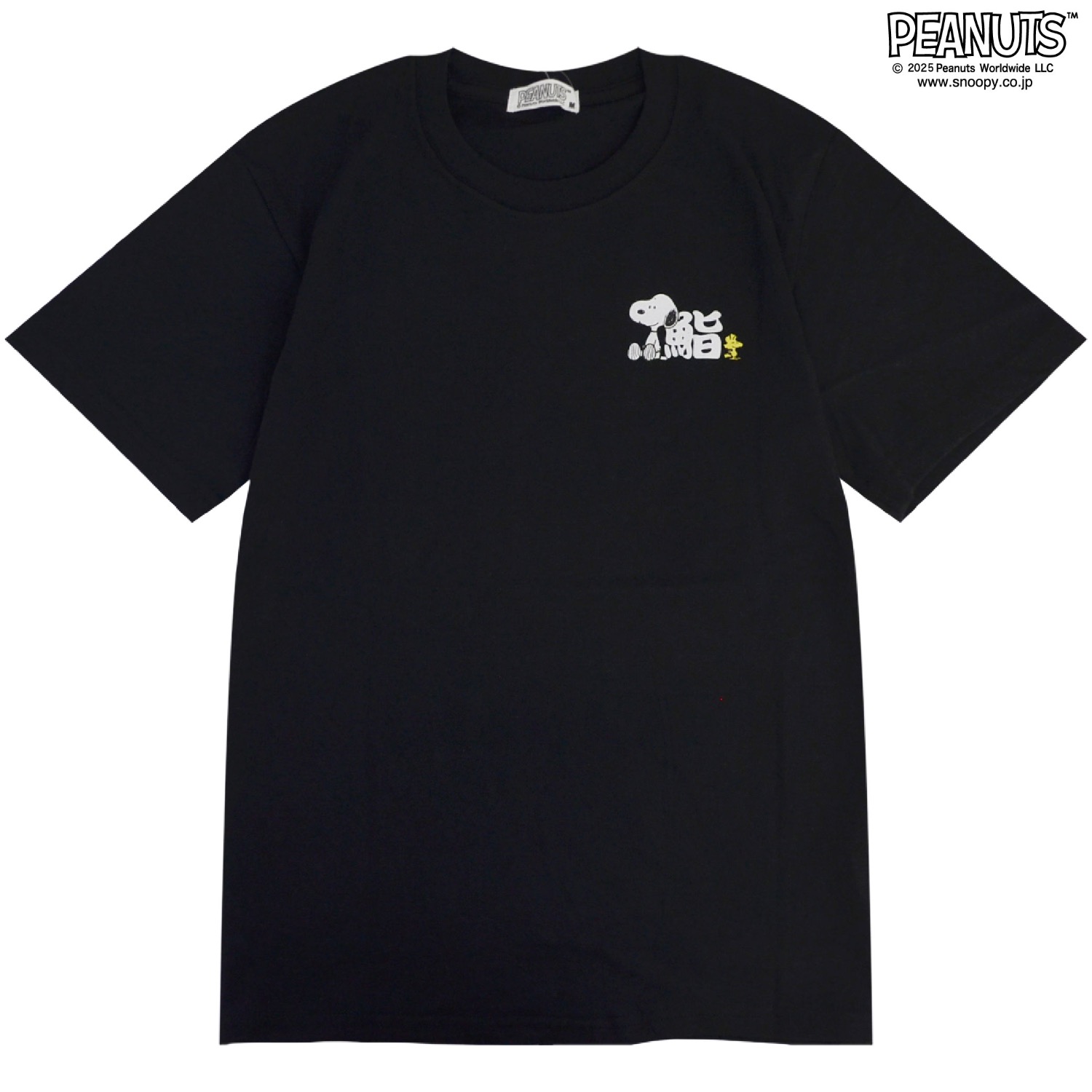 SNOOPY（スヌーピー） 半袖 Tシャツ 魚編 漢字 プリント 春夏 ウッド