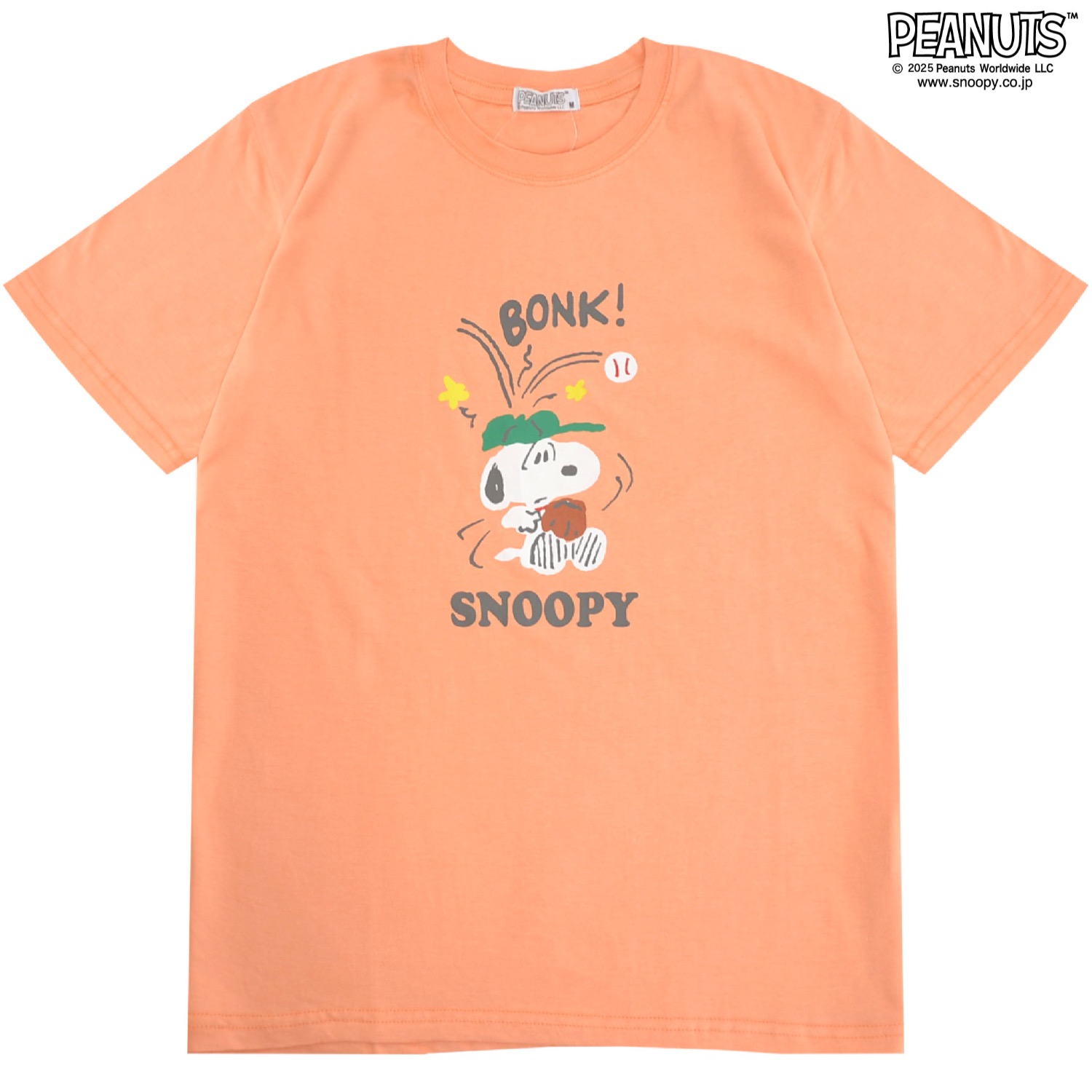 SNOOPY（スヌーピー） 野球柄 テニス柄 プリント 半袖Tシャツ トップス 
