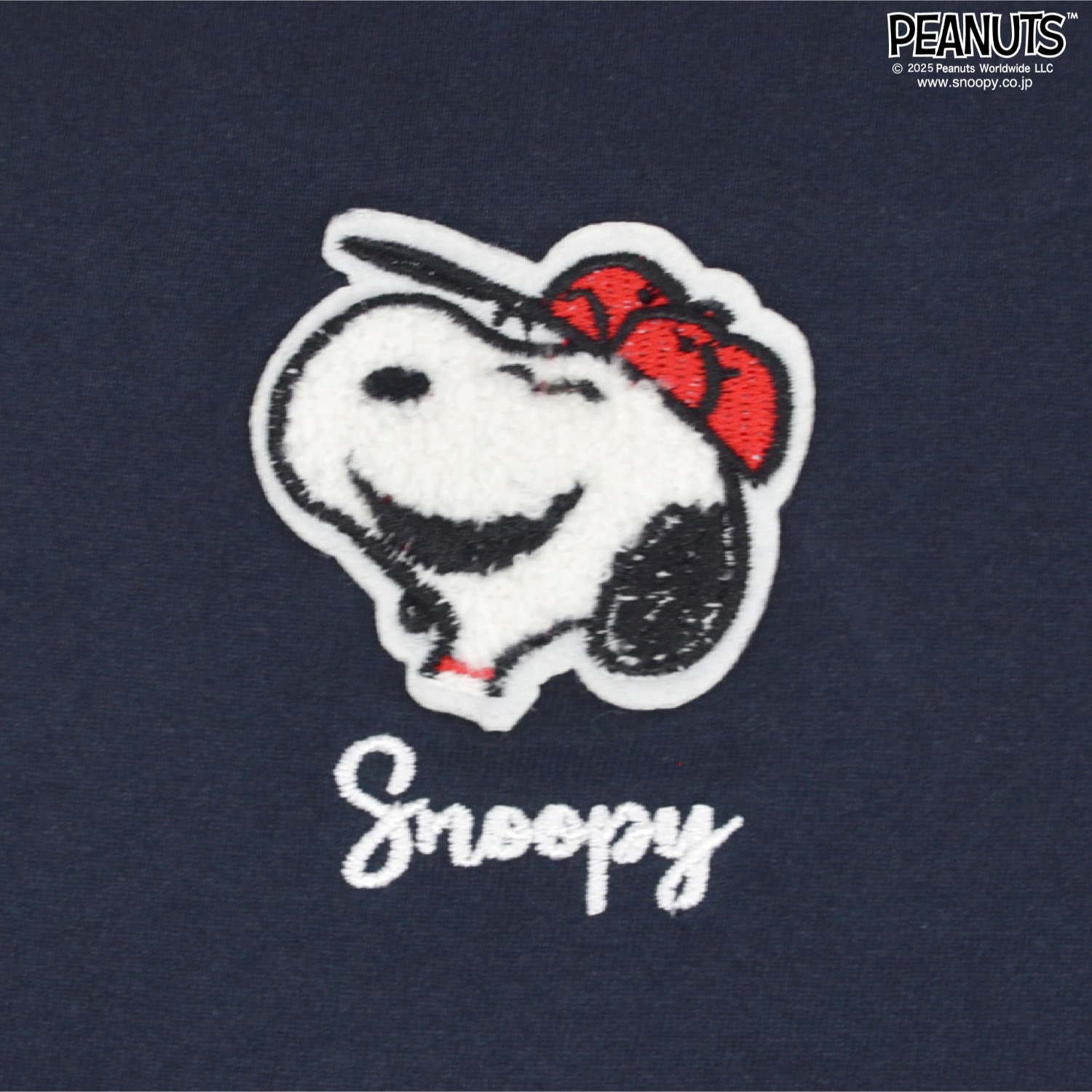 SNOOPY（スヌーピー） Tシャツ トップス 半袖 ワンポイント 刺繍