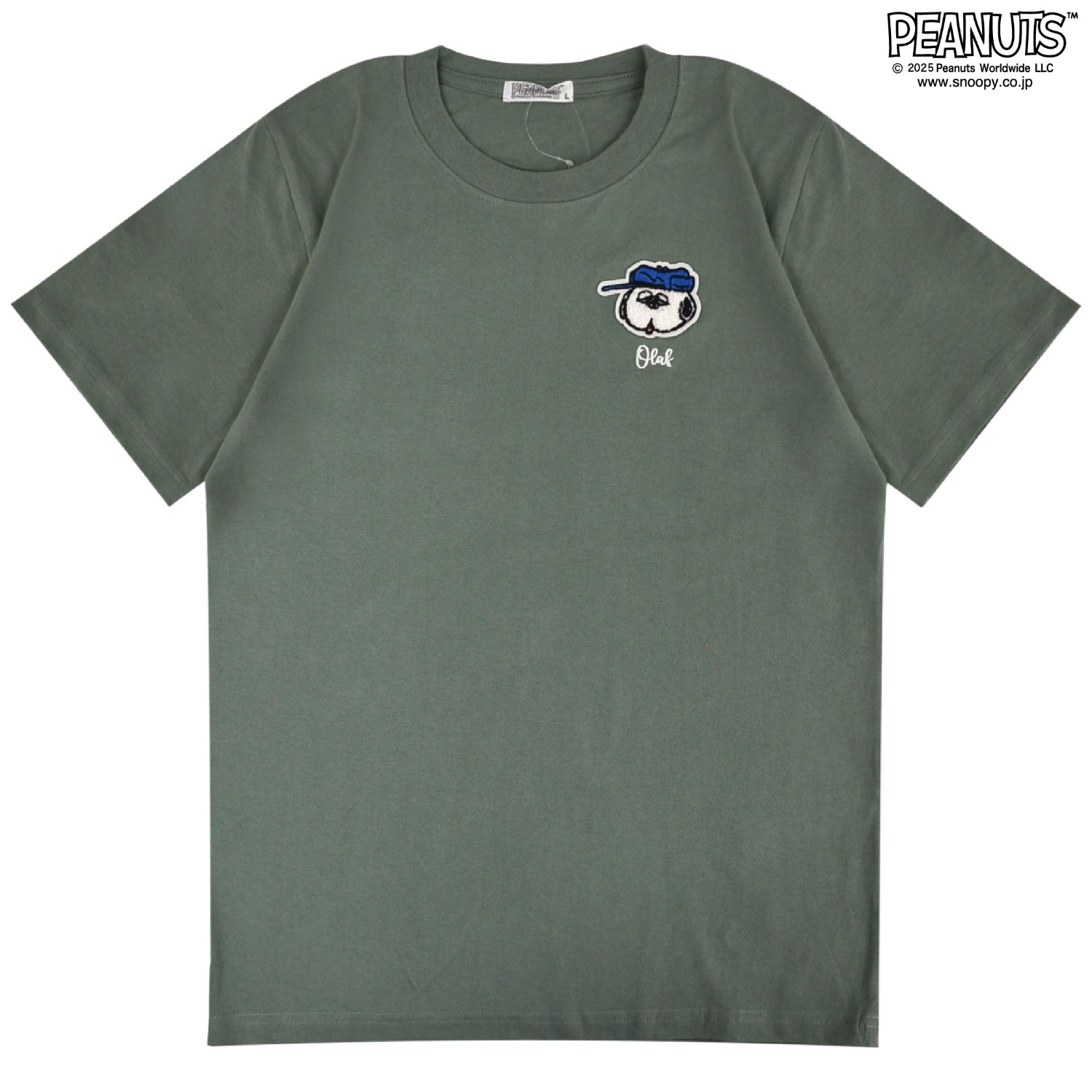 SNOOPY（スヌーピー） Tシャツ 半袖 トップス 刺繍 オラフ SNOOPY
