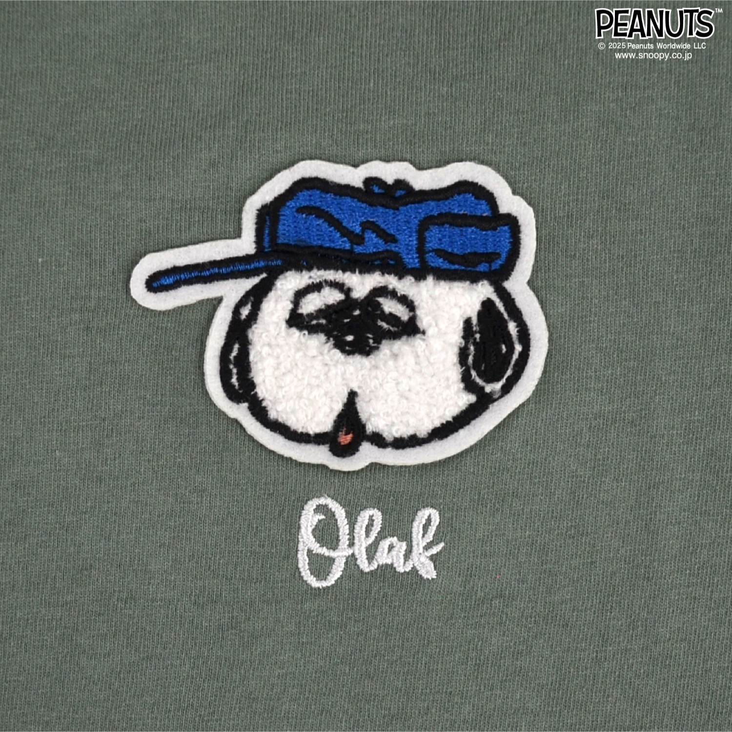 SNOOPY（スヌーピー） Tシャツ 半袖 トップス 刺繍 オラフ SNOOPY