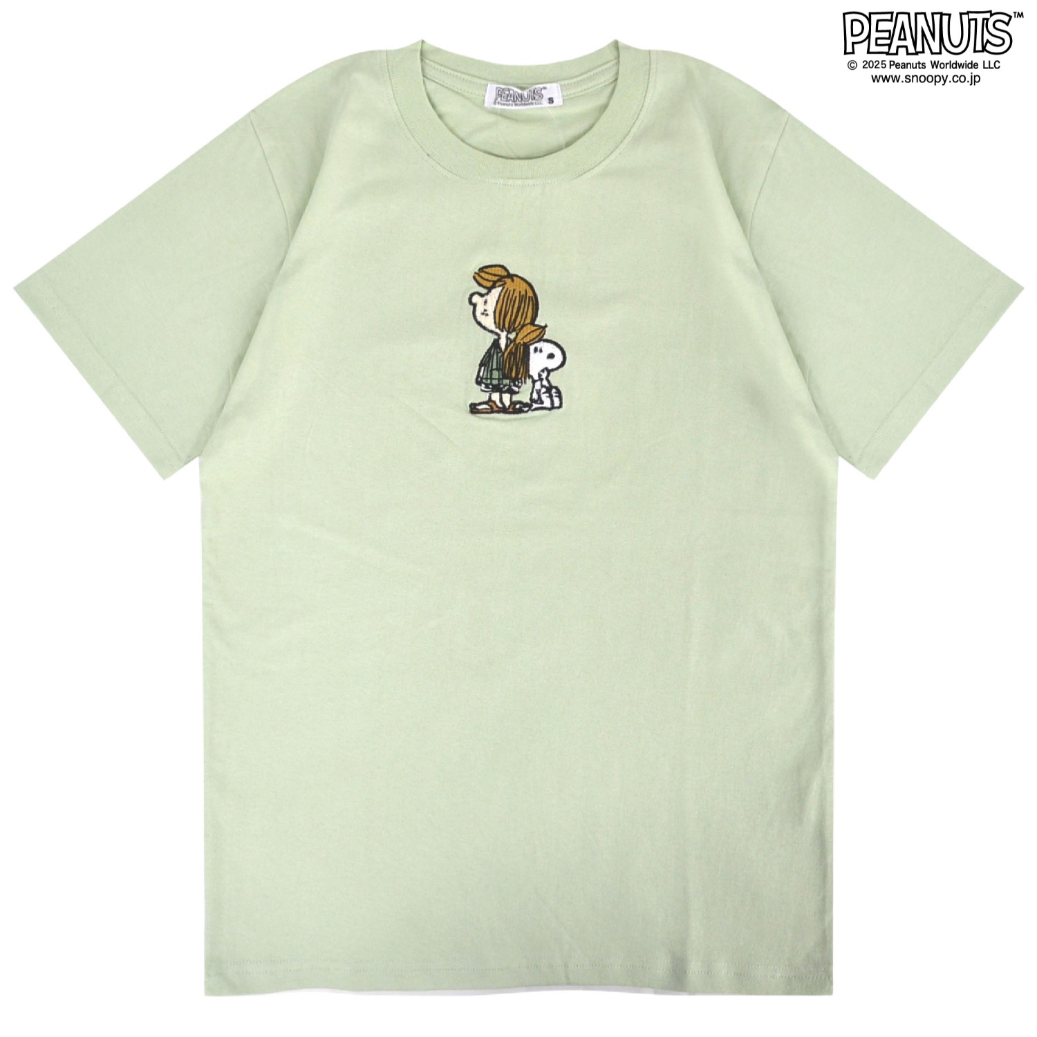 SNOOPY（スヌーピー） Tシャツ トップス 半袖 ワンポイント 刺繍 