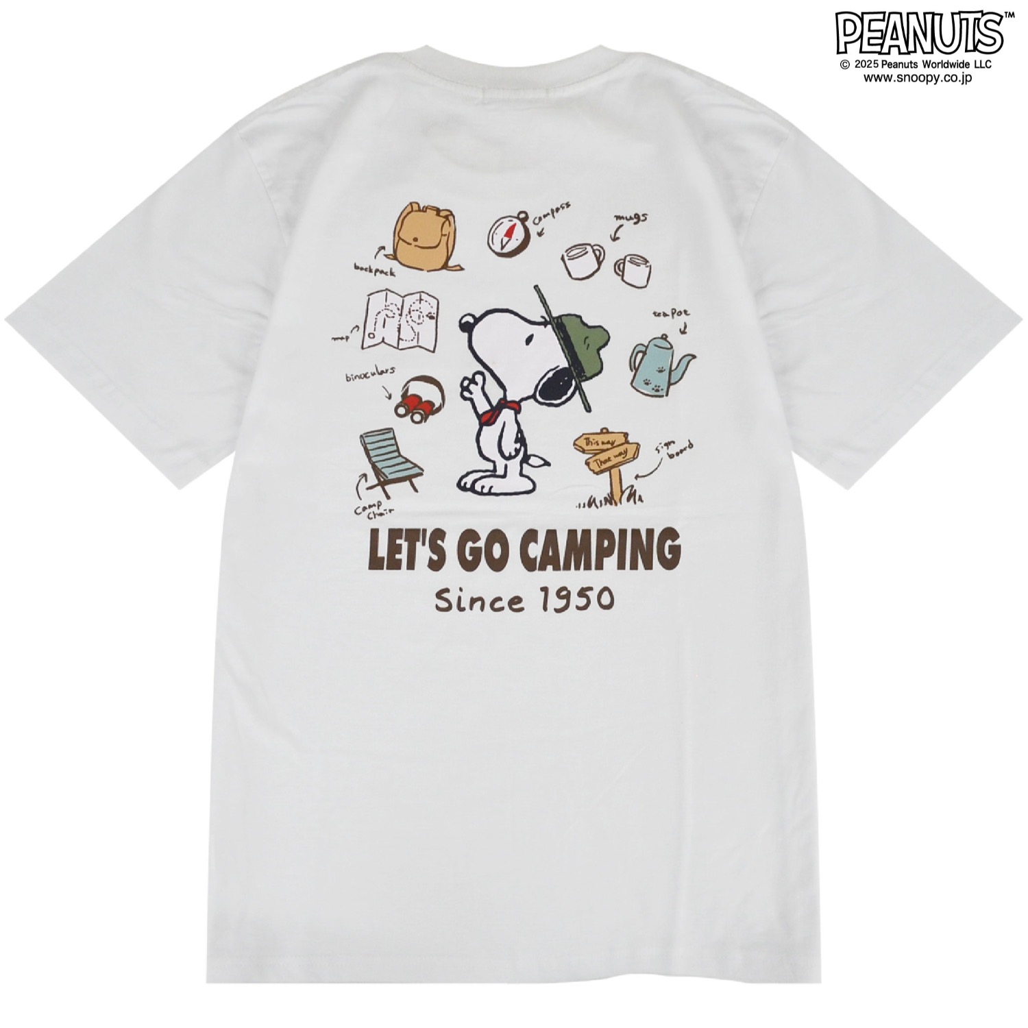 SNOOPY（スヌーピー） ビーグルスカウト Tシャツ バック プリント 