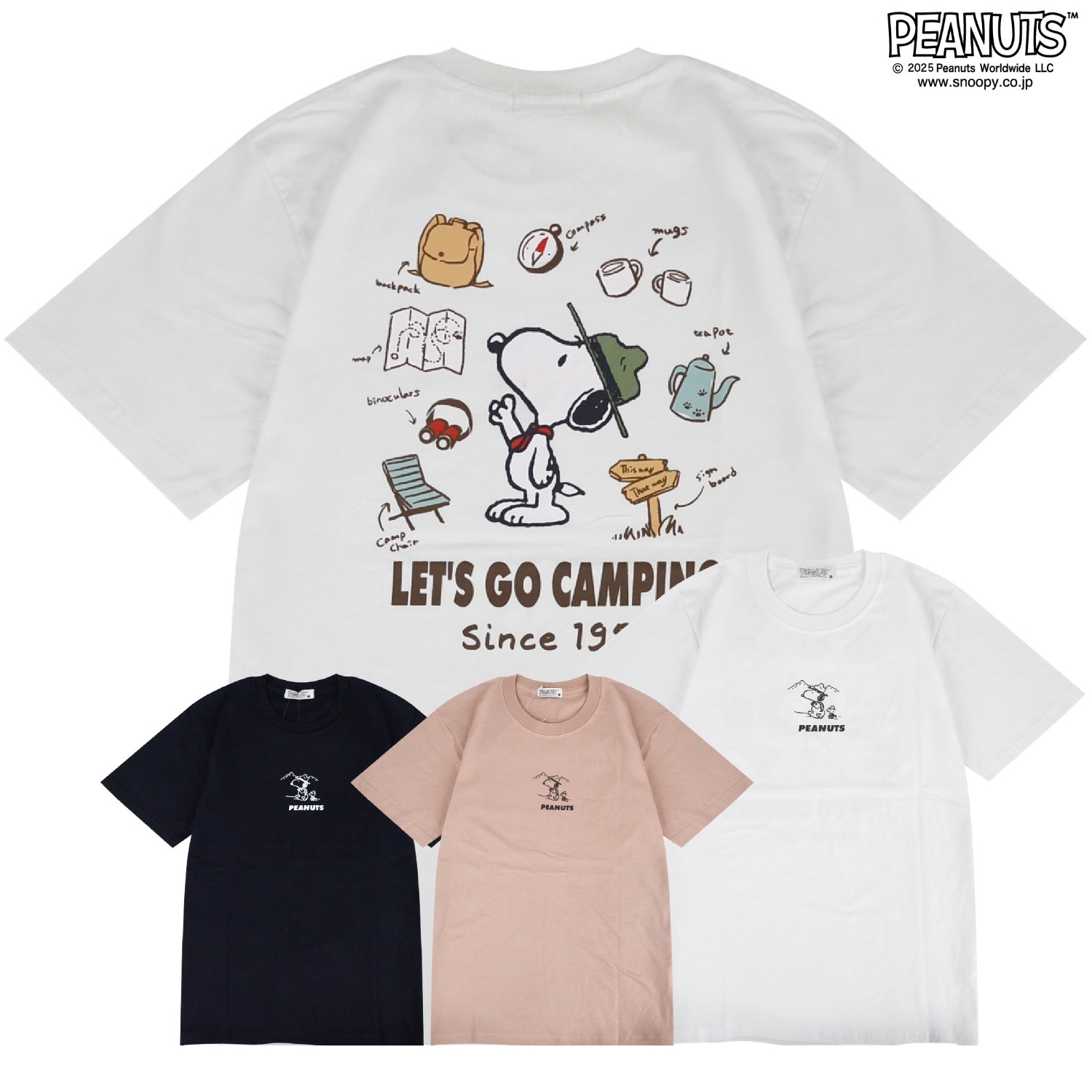 SNOOPY（スヌーピー） ビーグルスカウト Tシャツ バック プリント