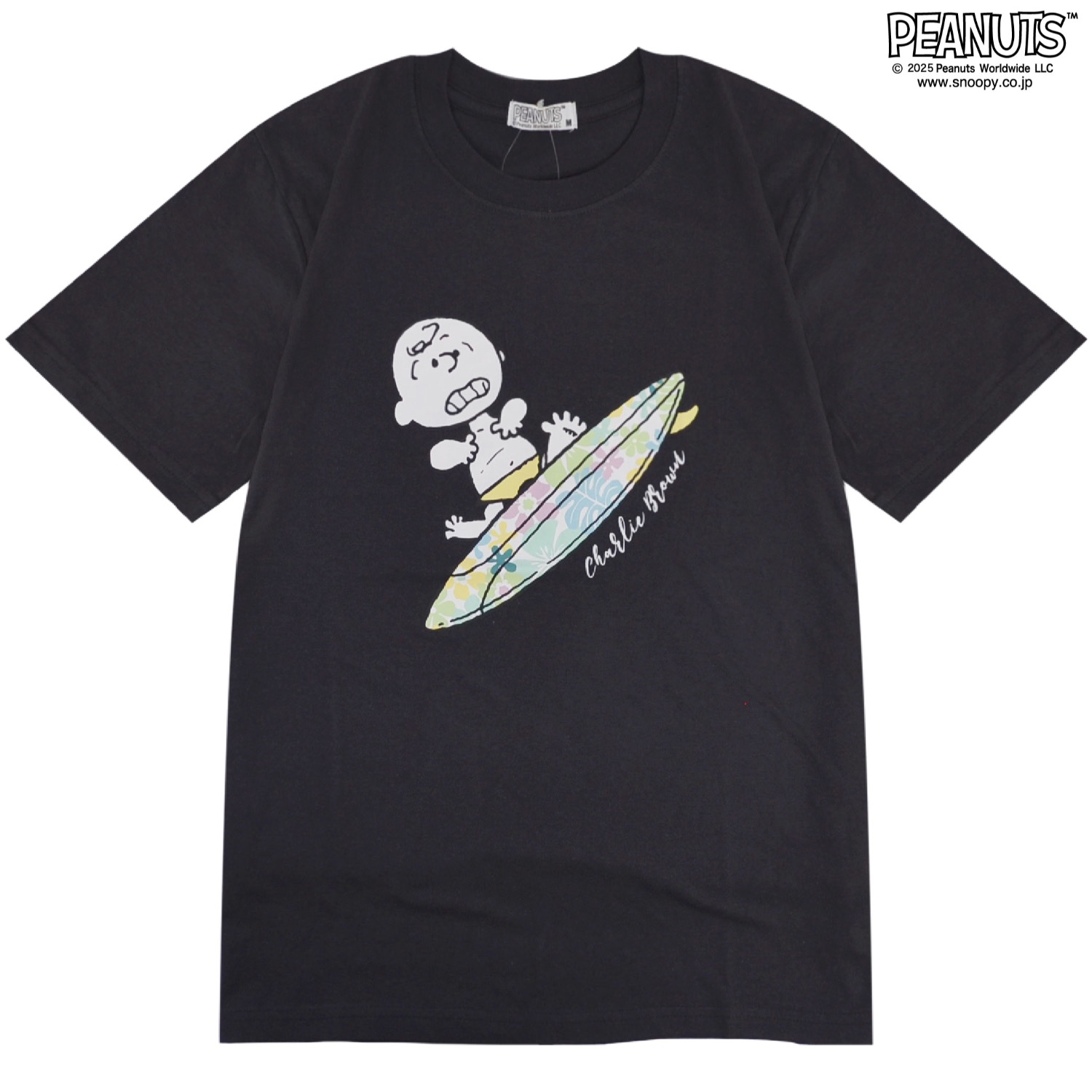 SNOOPY（スヌーピー） チャーリーブラウン 半袖 Tシャツ サーフィン 春