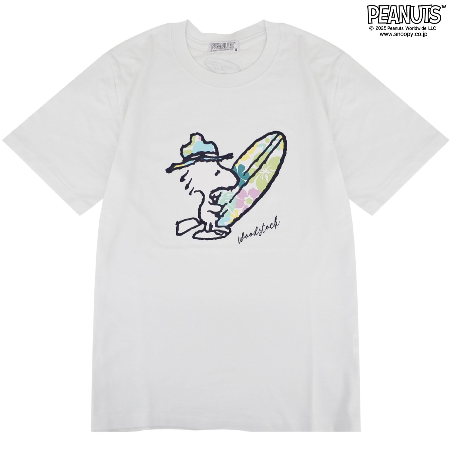 SNOOPY（スヌーピー） ウッドストック 半袖 Tシャツ サーフィン 春夏