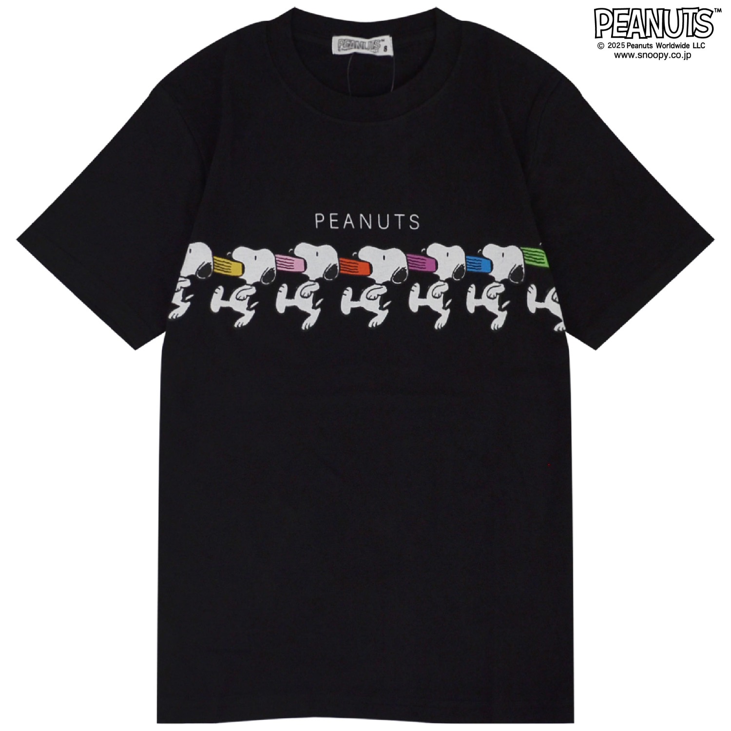 SNOOPY（スヌーピー） パネル 柄 プリント 半袖 Tシャツ 春夏 SNOOPY