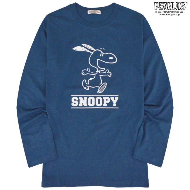 SNOOPY（スヌーピー） フライングエース プリント 長袖Tシャツ ロンT