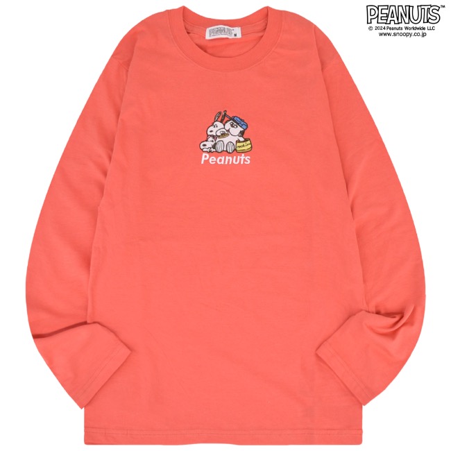 SNOOPY（スヌーピー） 長袖 Tシャツ トップス 刺繍 オラフ チャーリー