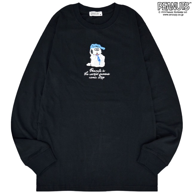 SNOOPY（スヌーピー） 長袖 Tシャツ トップス オラフ 刺繍 SNOOPY