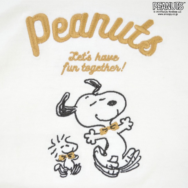 SNOOPY（スヌーピー） 長袖 Tシャツ トップス 刺繍 ジョークール