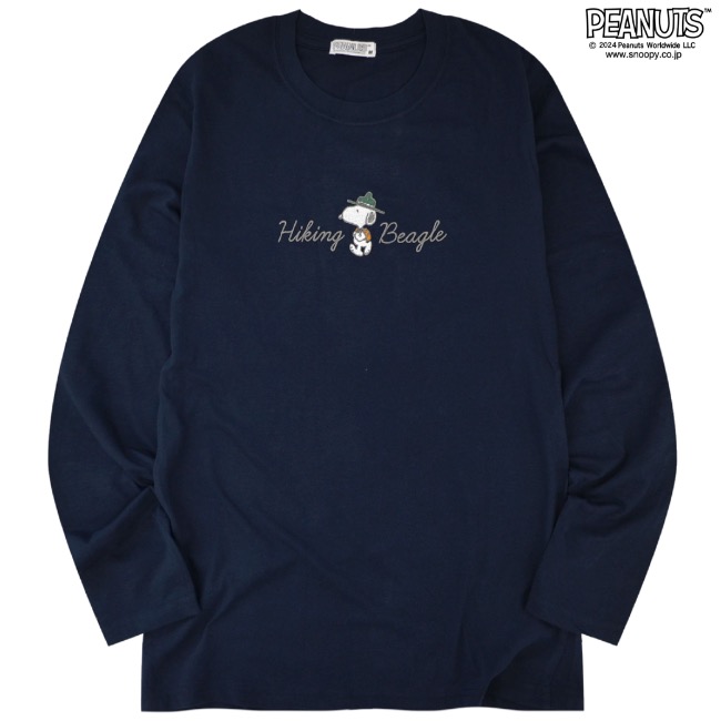 SNOOPY（スヌーピー） 長袖 トップス Tシャツ 刺繍 チャーリーブラウン 