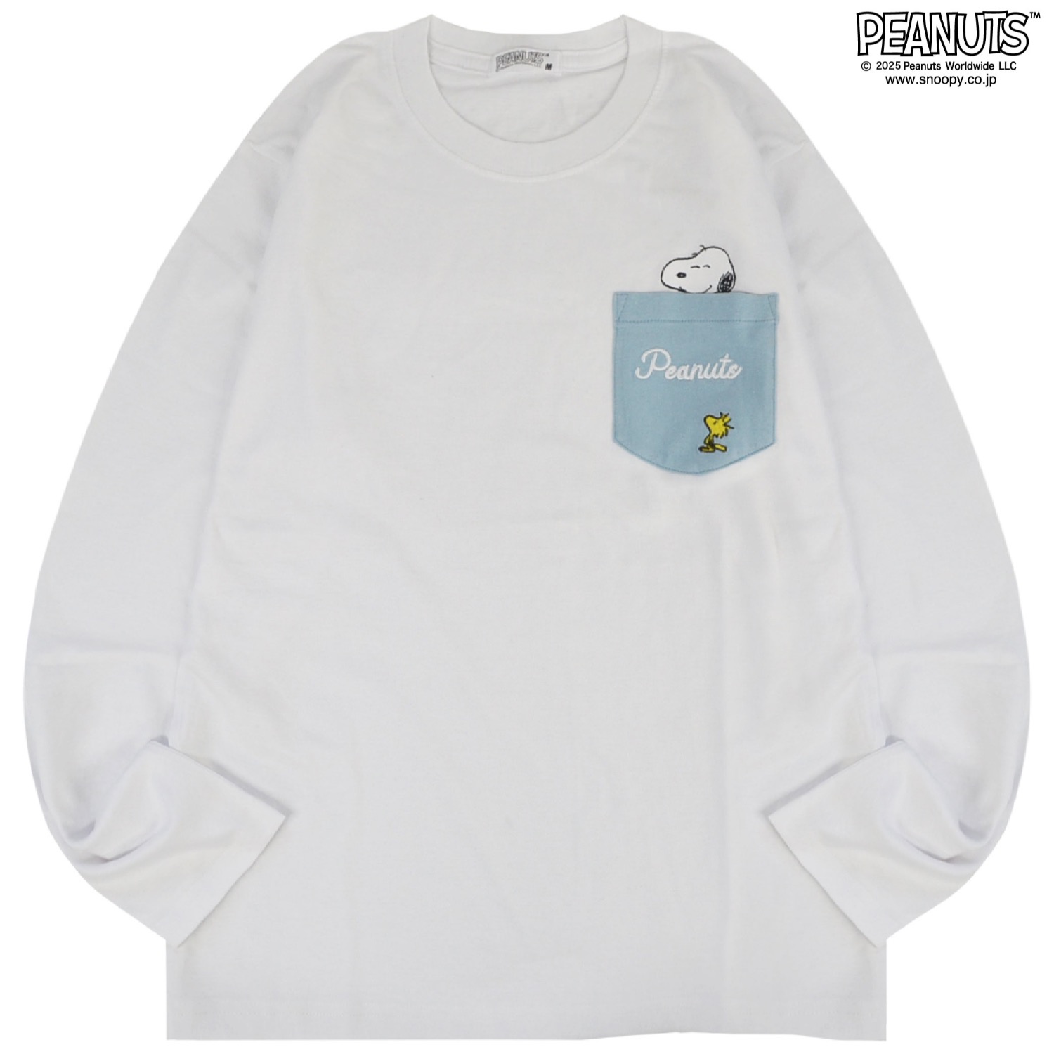 SNOOPY（スヌーピー） ビーグルスカウト 刺繍 ポケット Tシャツ 