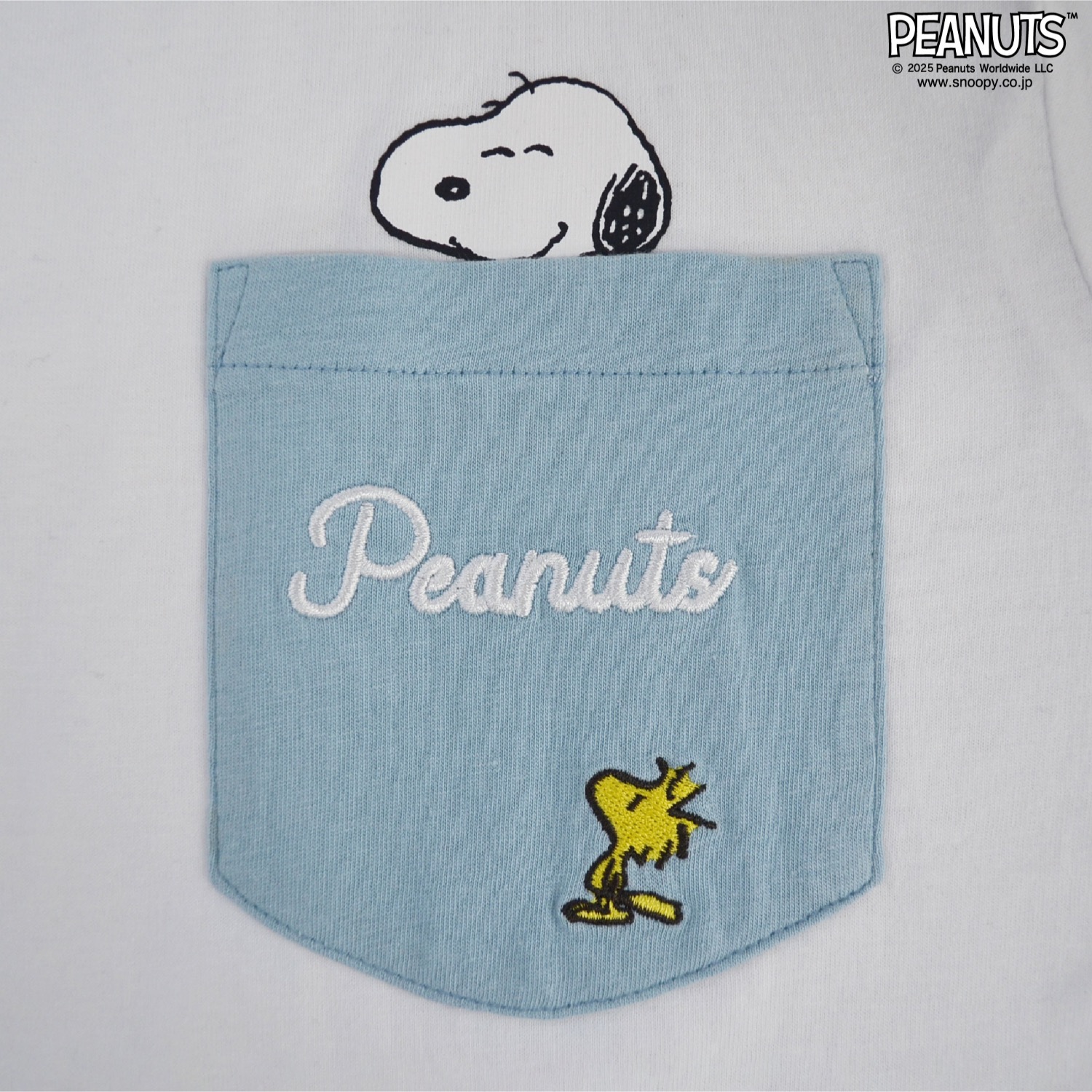 SNOOPY（スヌーピー） ビーグルスカウト 刺繍 ポケット Tシャツ