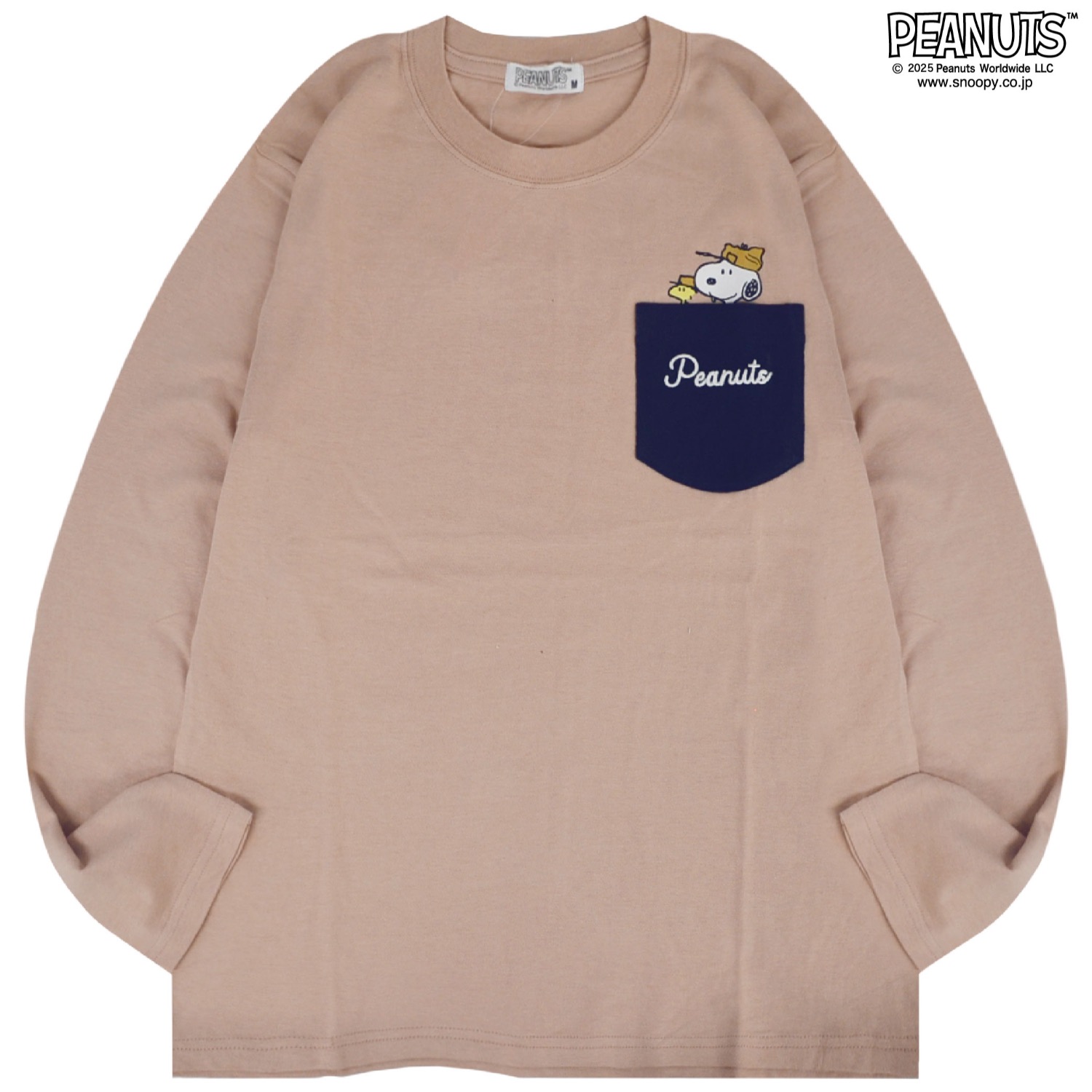 SNOOPY（スヌーピー） ビーグルスカウト 刺繍 ポケット Tシャツ 