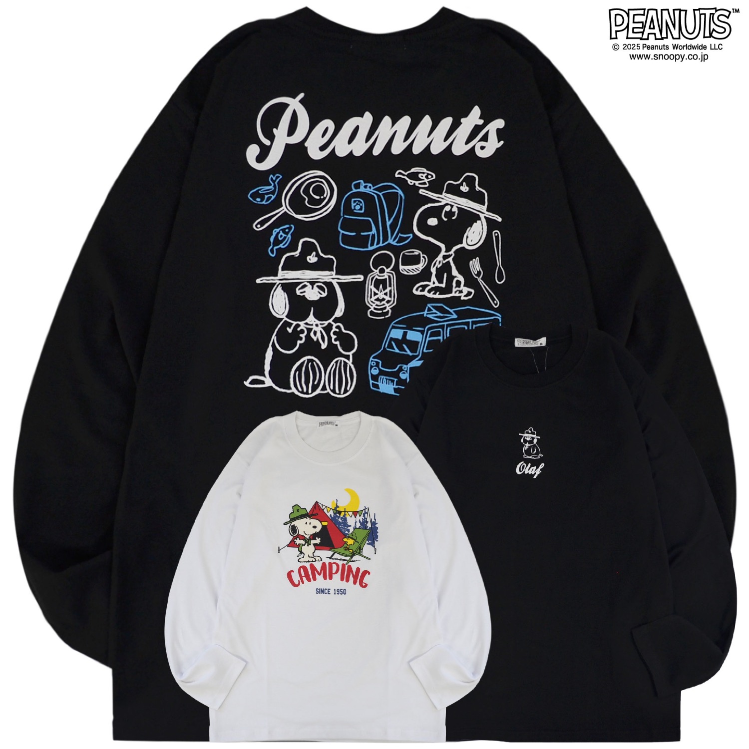 ブートレガーズ　スヌーピー　ロンT 　サイズＬ SNOOPY（スヌーピー） Tシャツ 長袖 ロンT トップス バック プリント