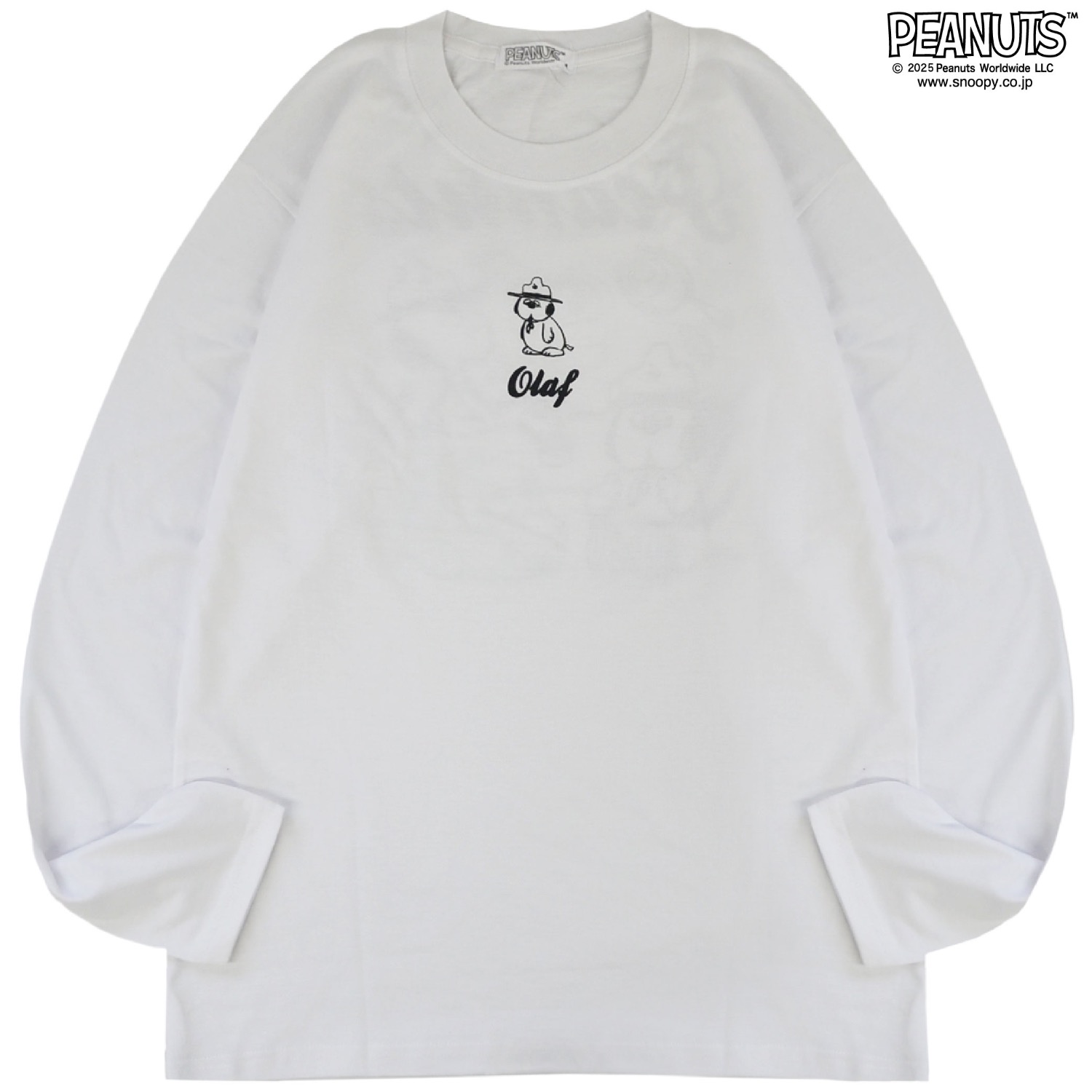 SNOOPY（スヌーピー） Tシャツ 長袖 ロンT トップス バック プリント