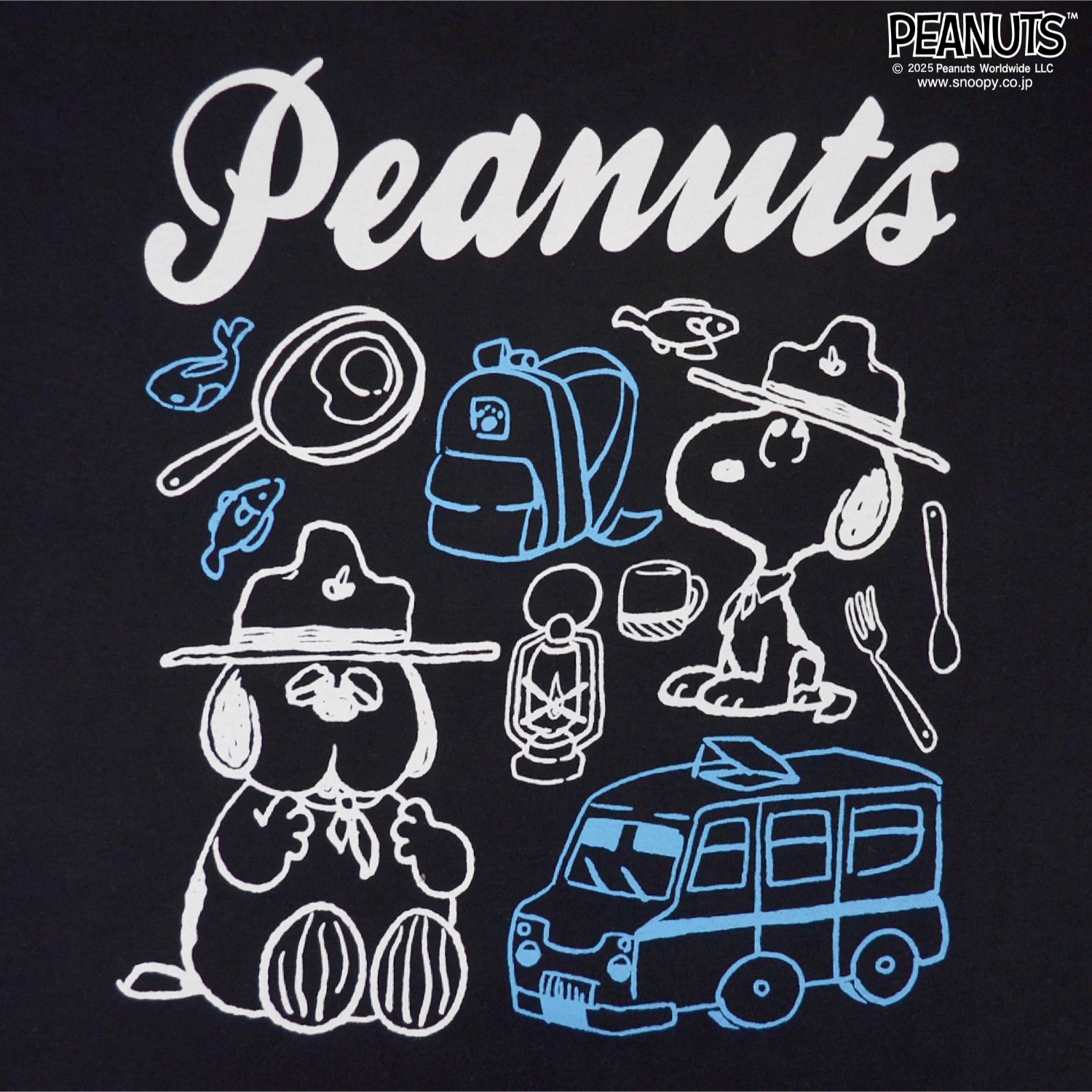 SNOOPY（スヌーピー） Tシャツ 長袖 ロンT トップス バック プリント 