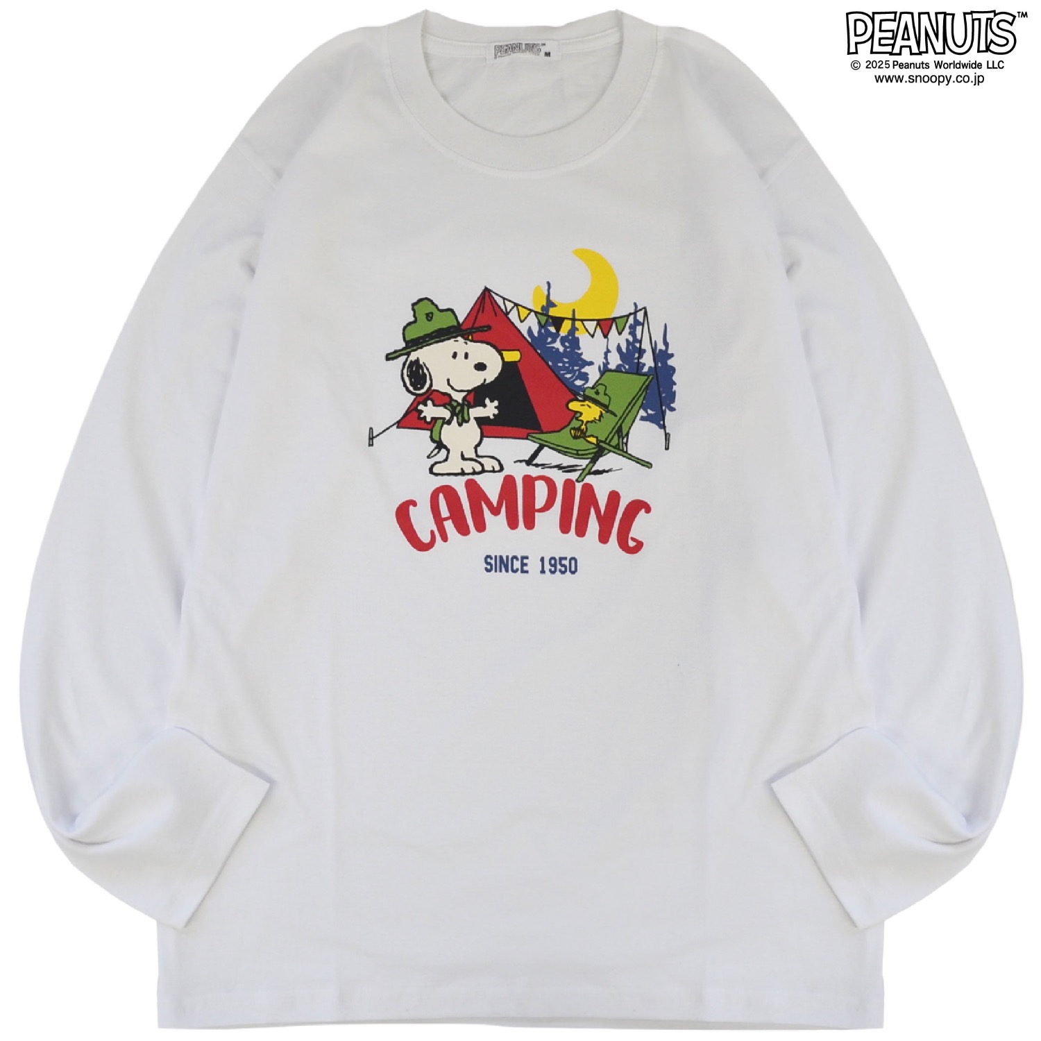 SNOOPY（スヌーピー） Tシャツ 長袖 ロンT トップス バック プリント 
