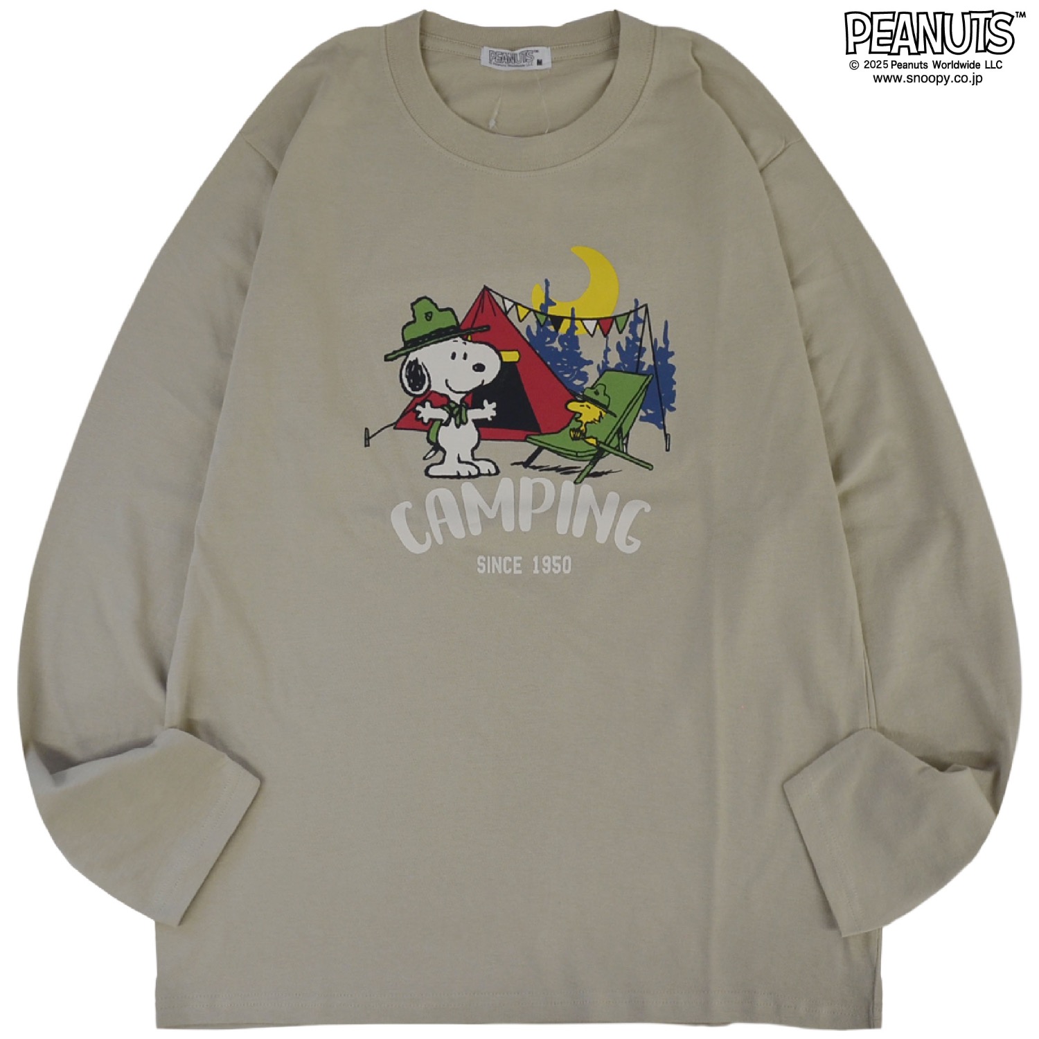 SNOOPY（スヌーピー） Tシャツ 長袖 ロンT トップス バック プリント 