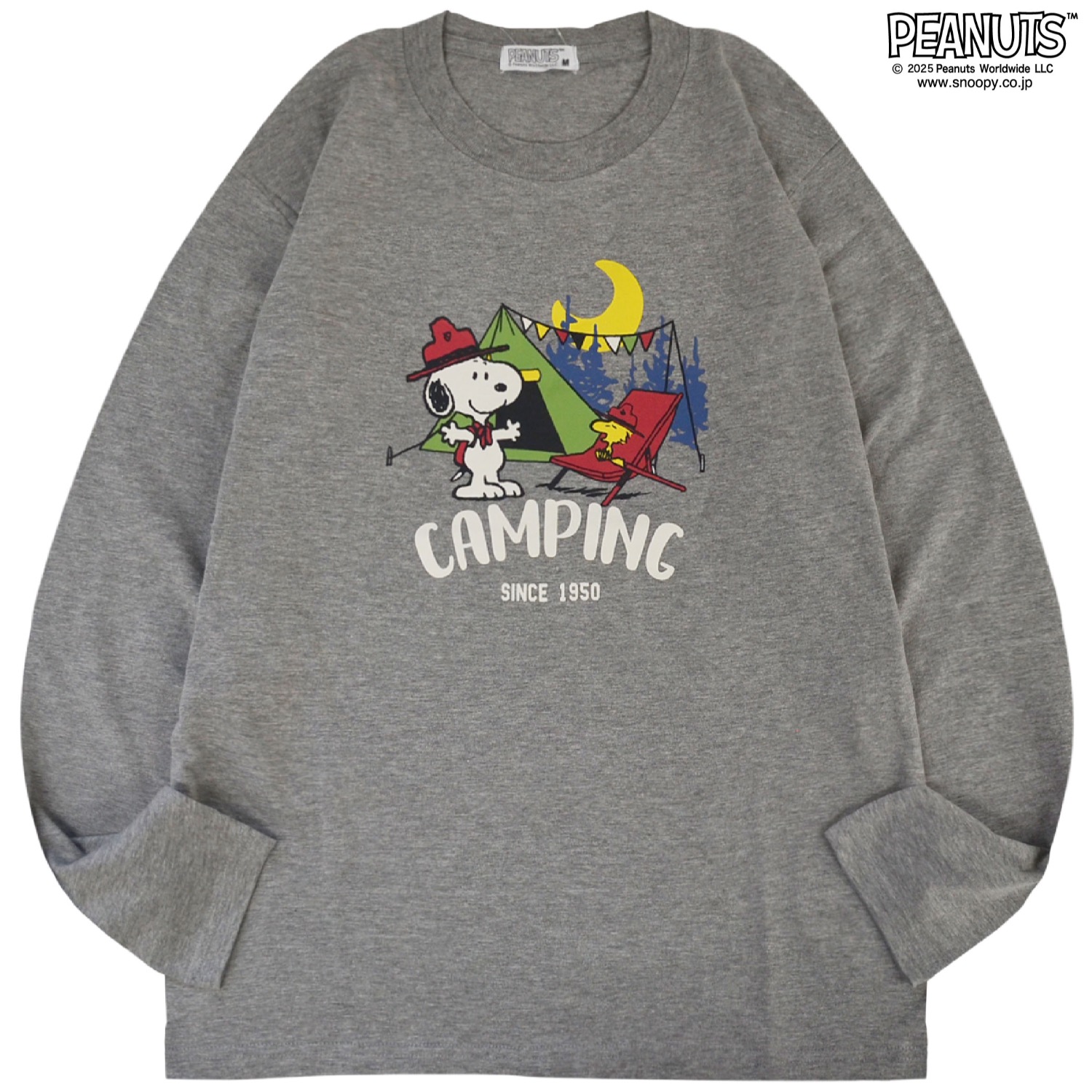 SNOOPY（スヌーピー） Tシャツ 長袖 ロンT トップス バック プリント 