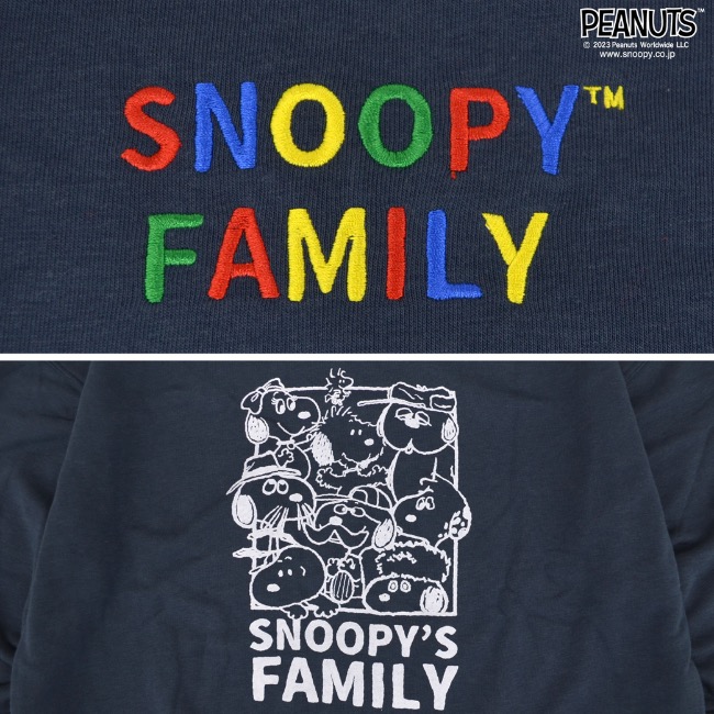 SNOOPY（スヌーピー） プリント 裏毛 バックプリント パーカー プル