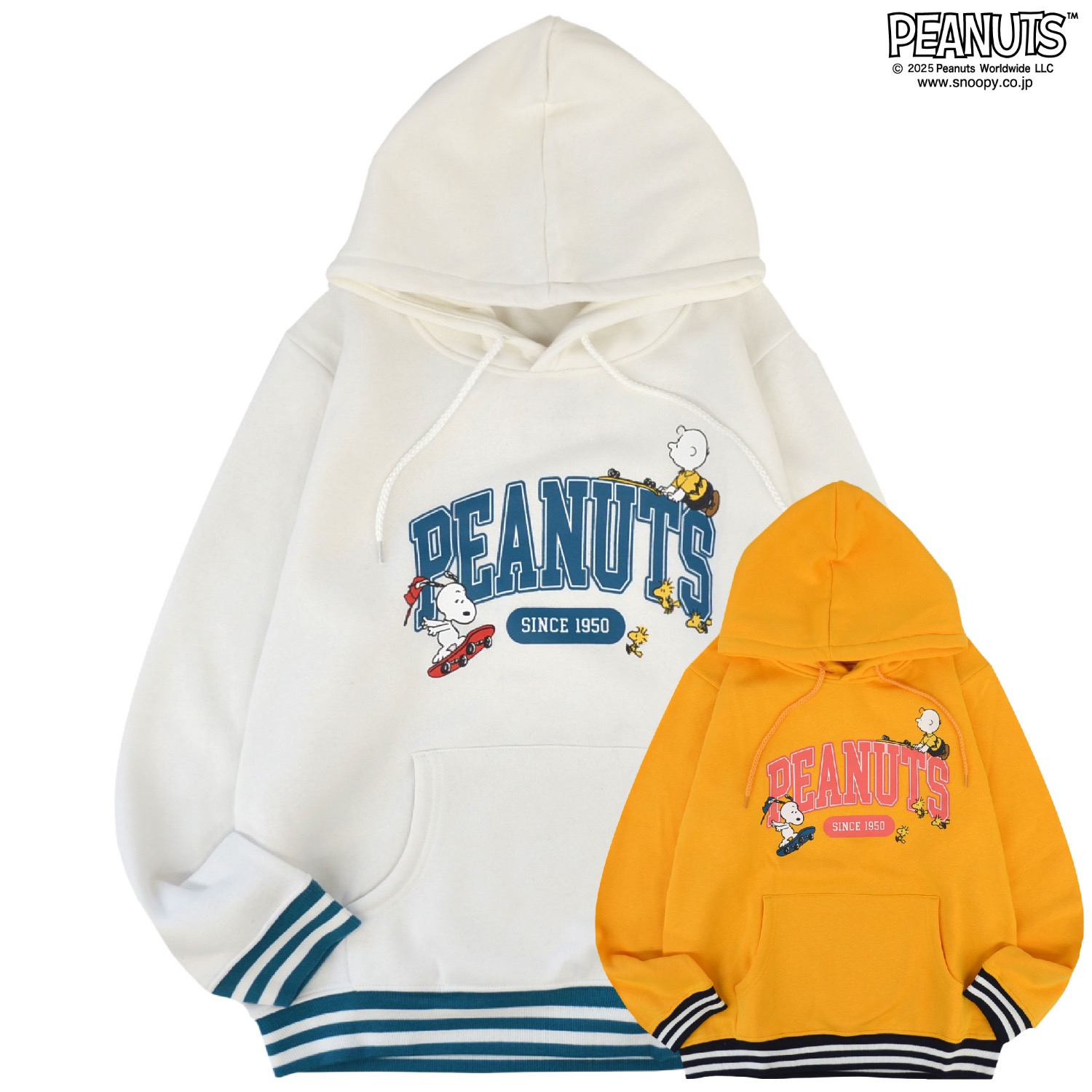 SNOOPY（スヌーピー） パーカー 裏起毛 スウェット トップス リブ