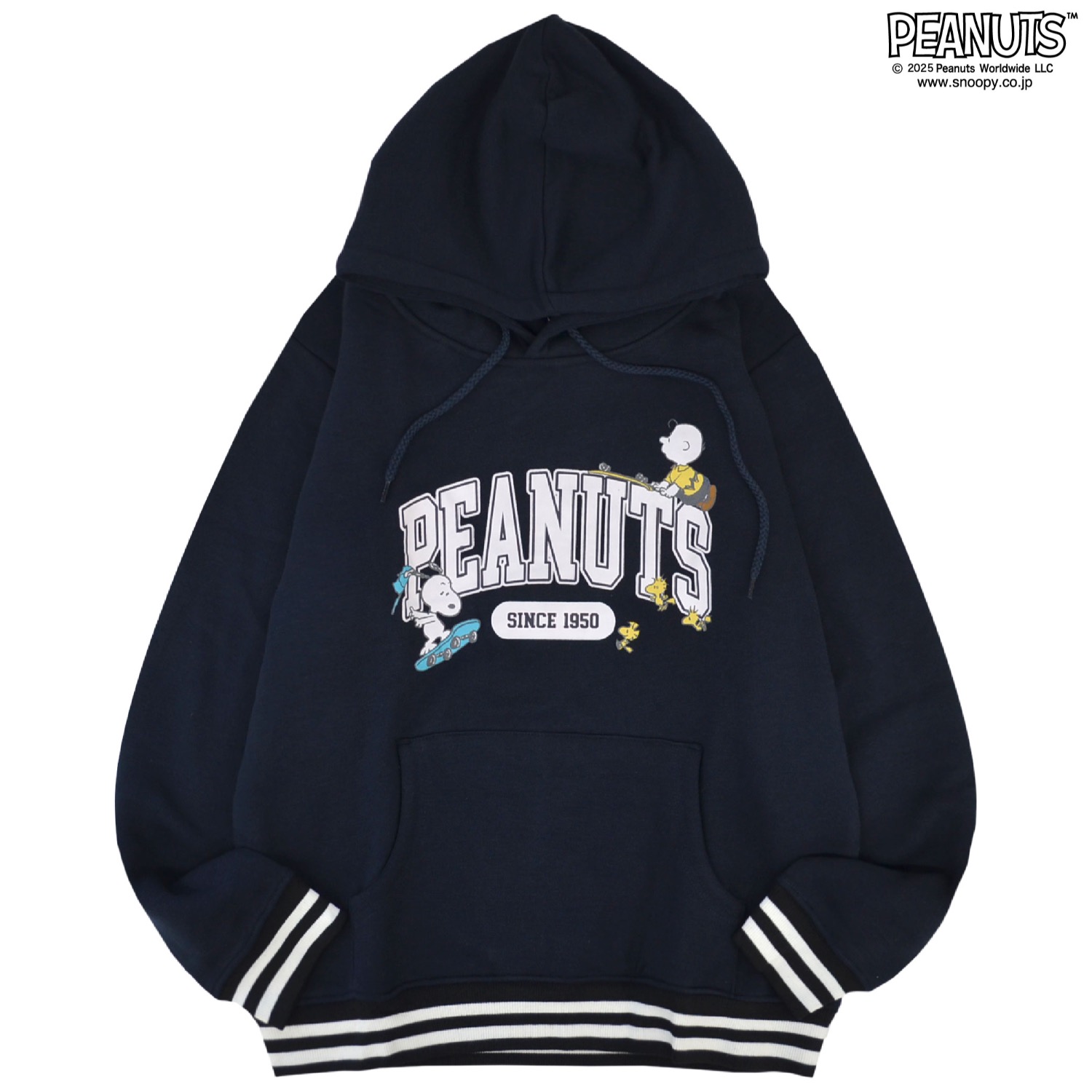 SNOOPY スヌーピー パーカー 裏起毛 スウェット トップス リブ