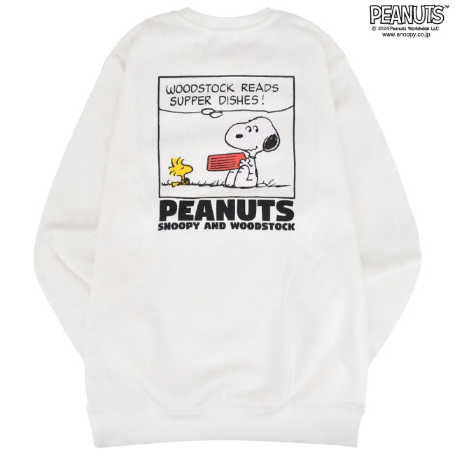 SNOOPY（スヌーピー） プリント トレーナー スウェット 長袖 裏起毛 春