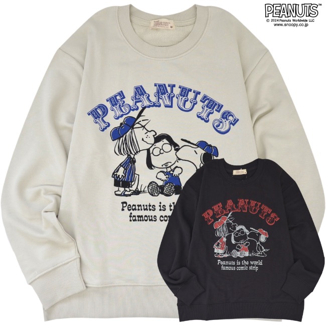 SNOOPY（スヌーピー） ペパーミント マーシー プリント トレーナー 春 