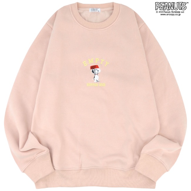 SNOOPY（スヌーピー） 刺繍 裏起毛 トレーナー スウェット PEANUTS