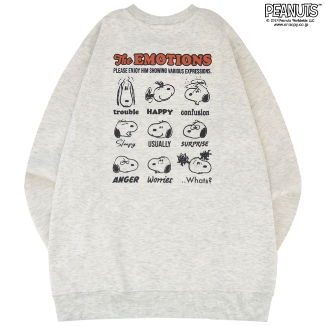 SNOOPY（スヌーピー） トレーナー 長袖 裏起毛 スウェット トップス